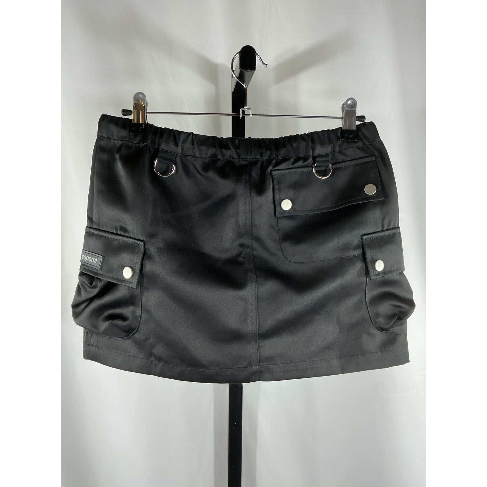 Coperni 'Tailored' Black Polyester Cargo Mini Skirt Size 34 - NWT