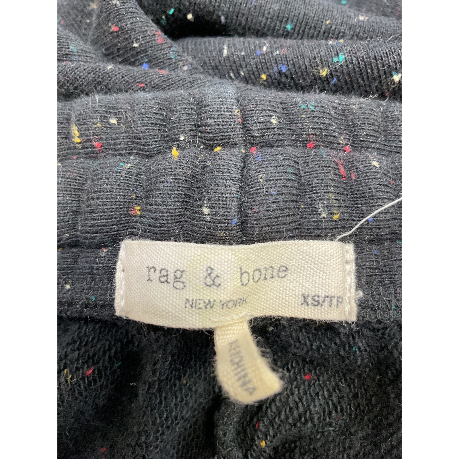 Rag & Bone City Black Cotton Terry Sweatpant Size XS
