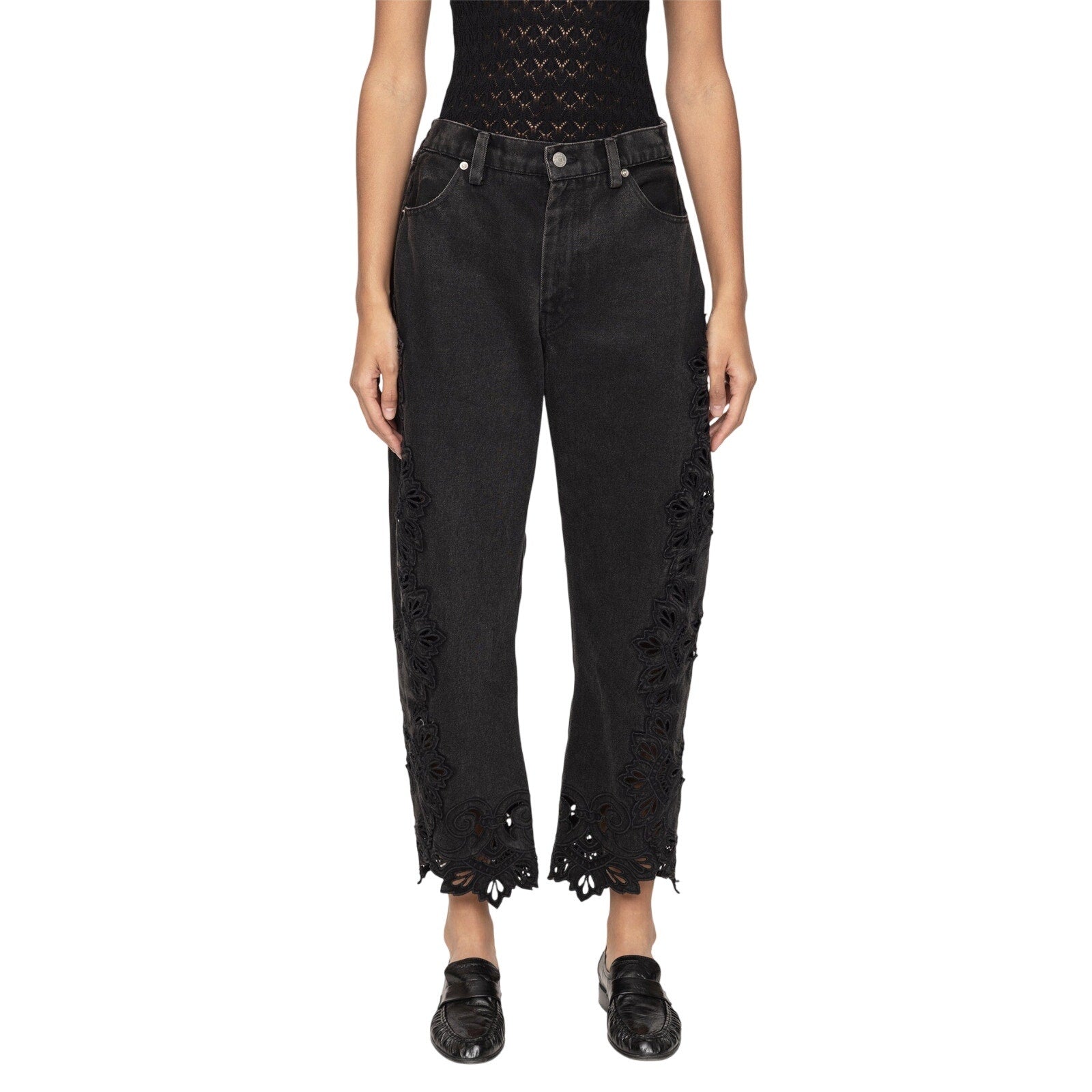 Sea New York 'Cavina' Black Cotton Jeans Size 4