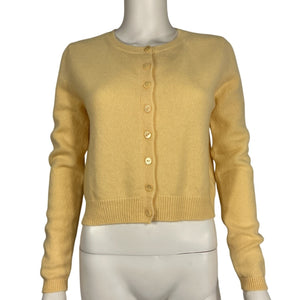 Reformation Soft Yellow Clara Cardigan Size S