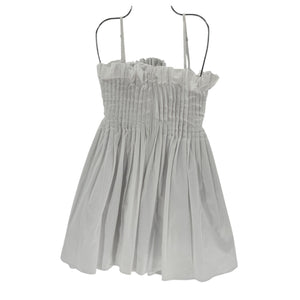 Staud Smocked White Bella Dress Size 0