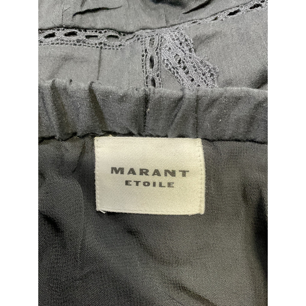 Isabel Marant 'Moana' Black Cotton Skirt Size 8