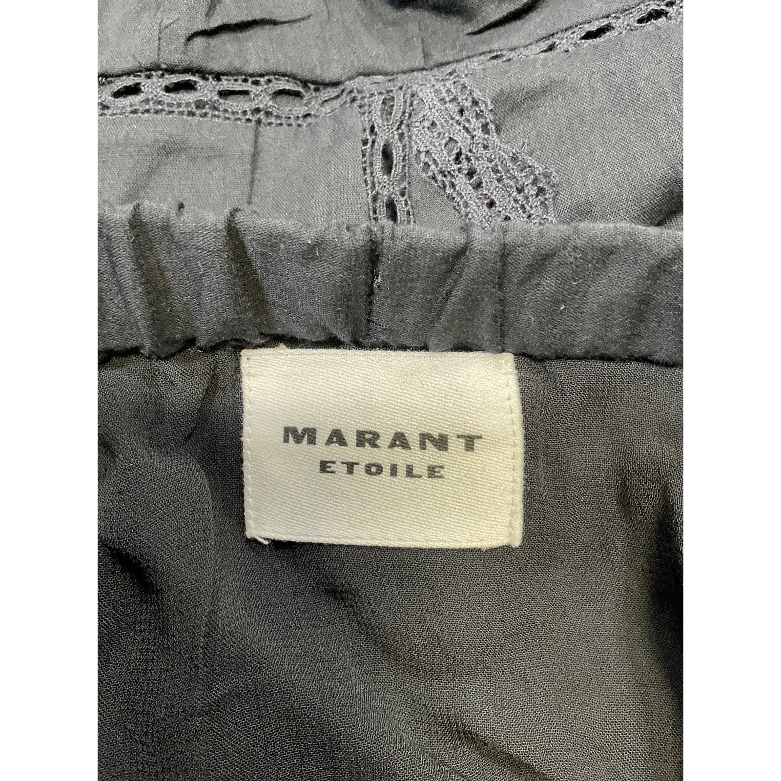 Isabel Marant 'Moana' Black Cotton Skirt Size 8