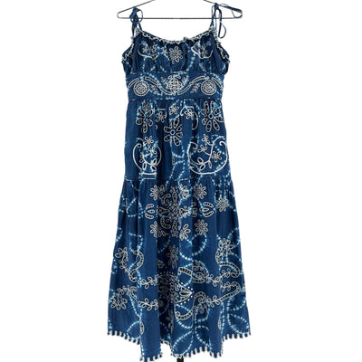 Sea New York Embroidered Blue Liat Dress Size 2