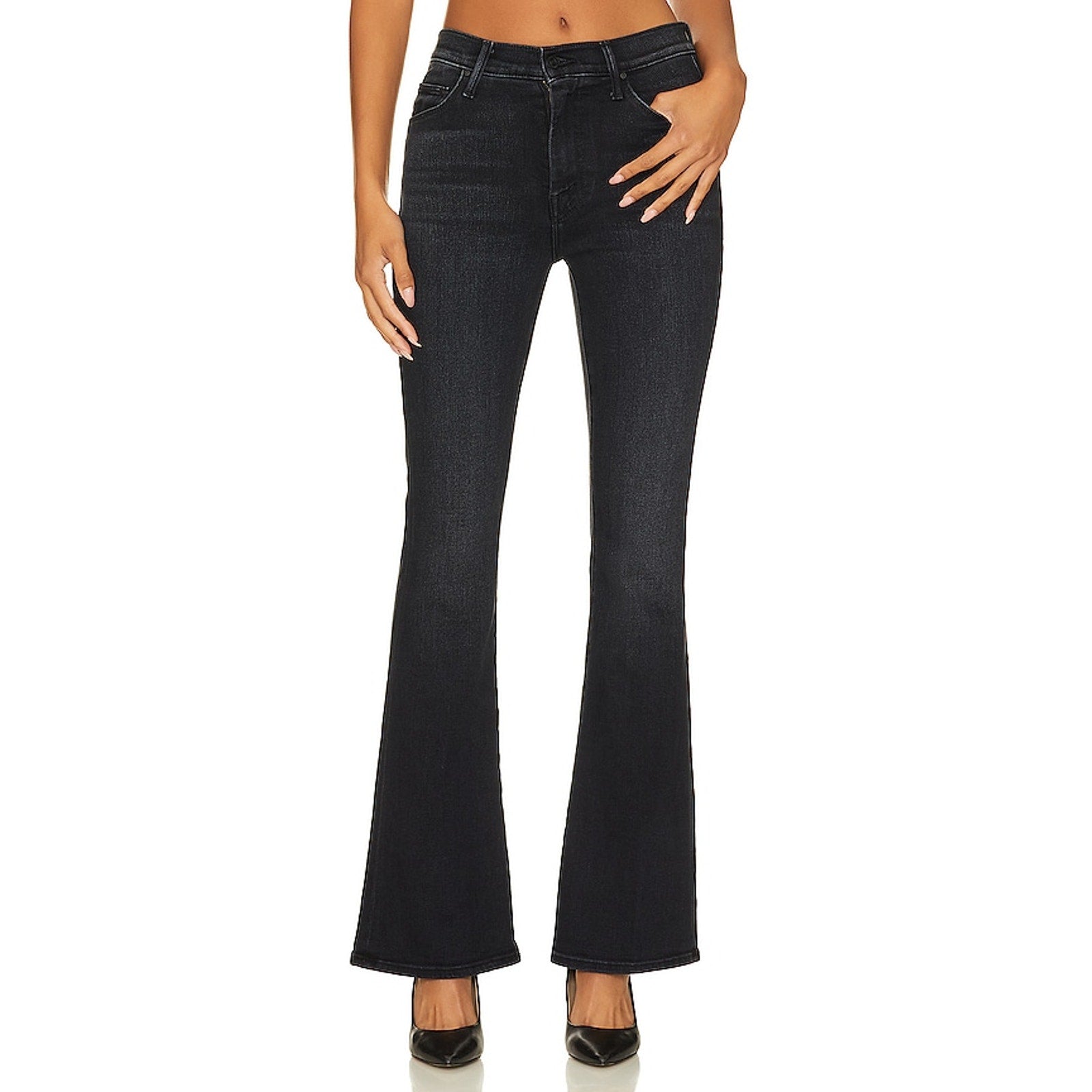 Mother 'The Weekend' Black Cotton Denim Jean Size 29
