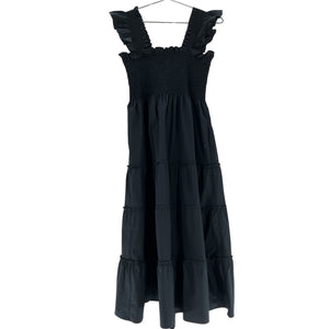 Hill House Home Smocked Black Ellie Nap Dress Size M