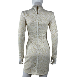 Michael Costello Lace Beige Lane Dress Size S