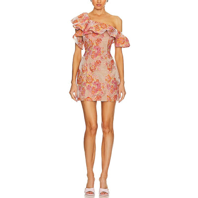 Elliatt Embroidered Multicolor Enchantment Mini Dress Size XS