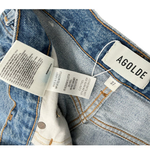 Agolde Relaxed Blue Low Slung Baggy Denim Jeans Size 27