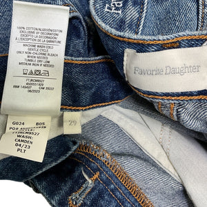 Favorite Daughter High Rise Blue Sadie Denim Skirt Size 29