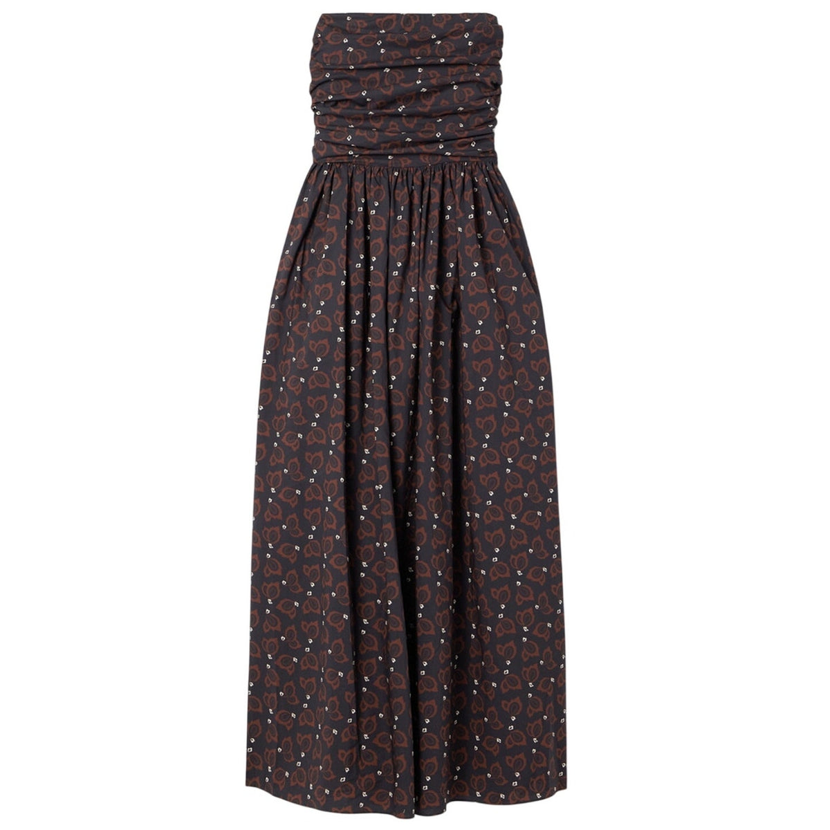 Matteau Printed Multicolor Strapless Maxi Dress Size 4