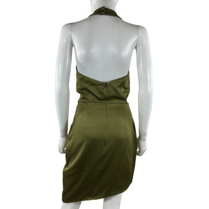 Elliatt Sleek Olive Camo Dress Size S