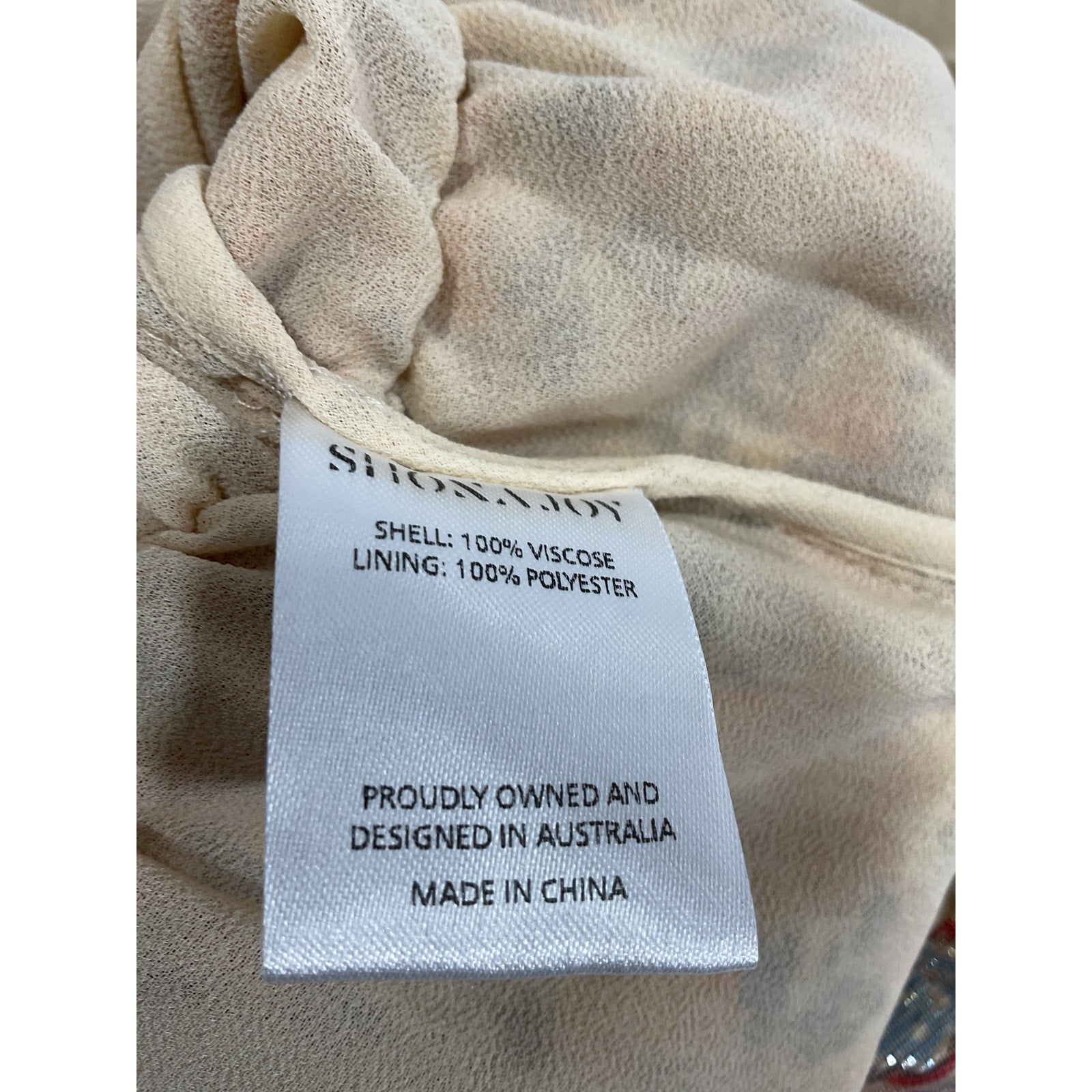 Shona Joy 'Colette' Yellow Chiffon High Neck Sleeveless Corded Mini Dress Size US 4 - NWT