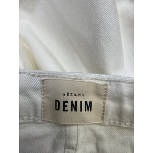 Sézane 'Brut' White Cotton Sexy Pant Size 2