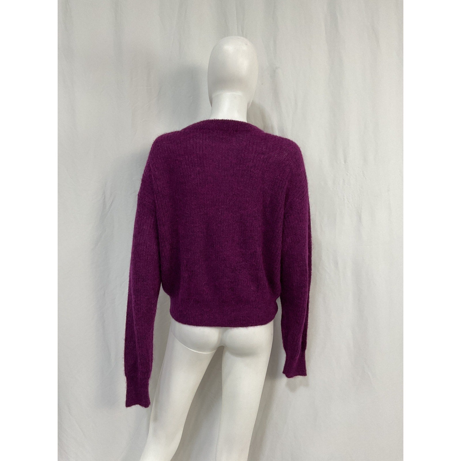 Veronica Beard 'Melinda' Purple Polyamide Crew-Neck Sweater Size M
