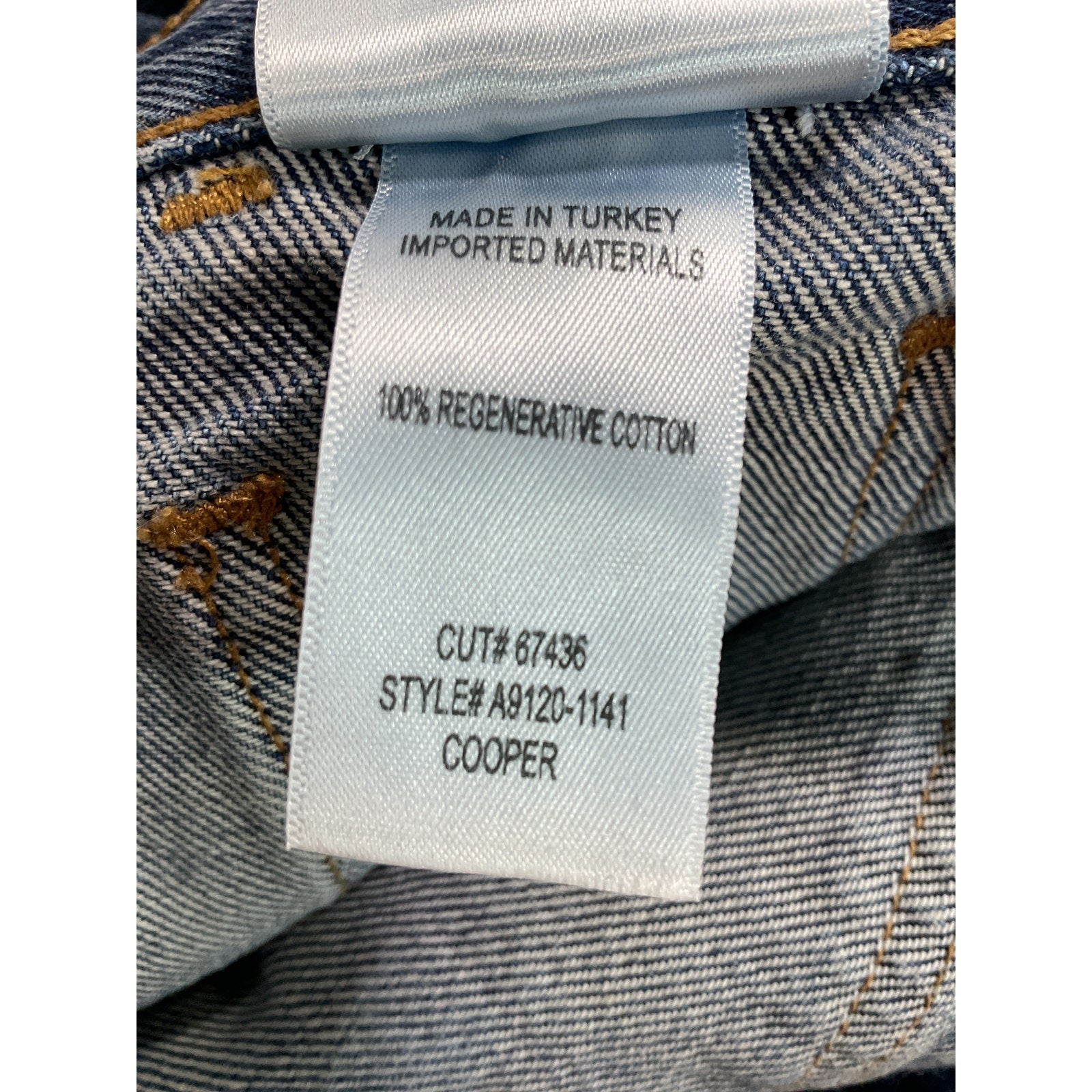 Agolde 'Cooper' Blue Cargo Denim Jean Size 25