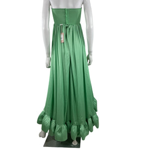 Alexis Strapless French Green Alfi Dress Size XS