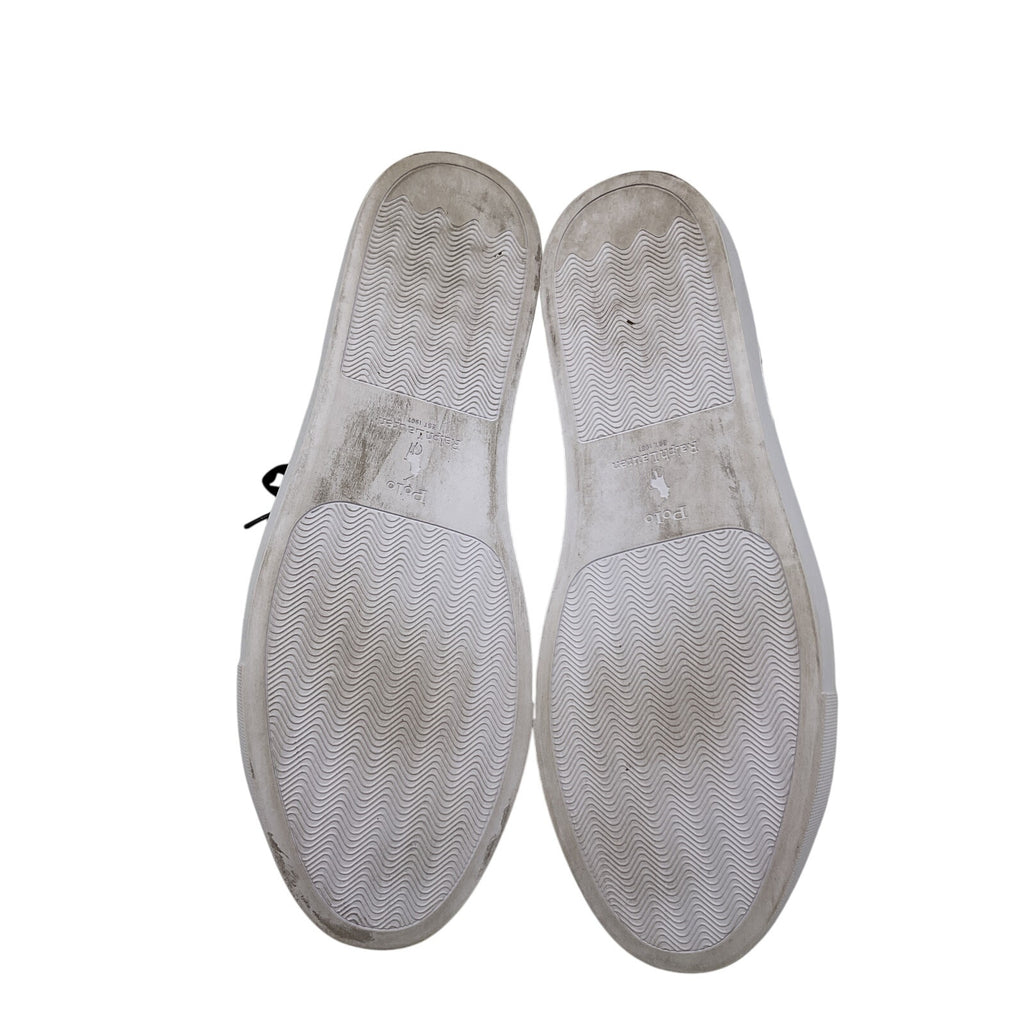 Ralph Lauren 'Jermain' Black Leather Sneaker Size 11