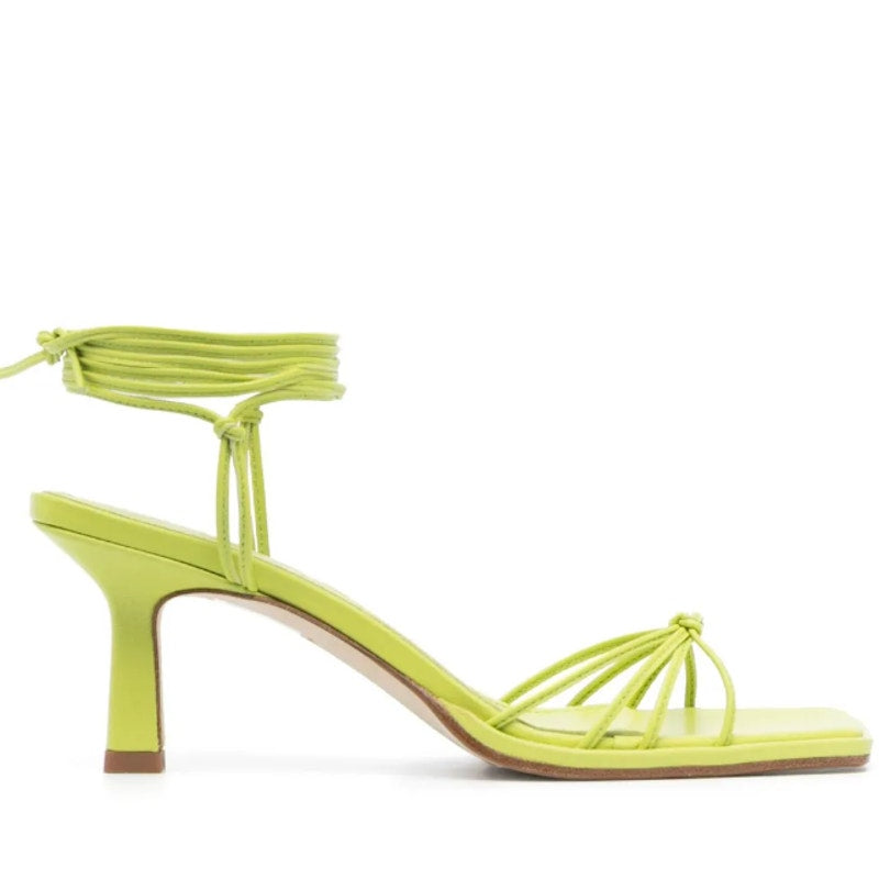 Aeyde 'Roda' Green Leather Sandals Size 8.5