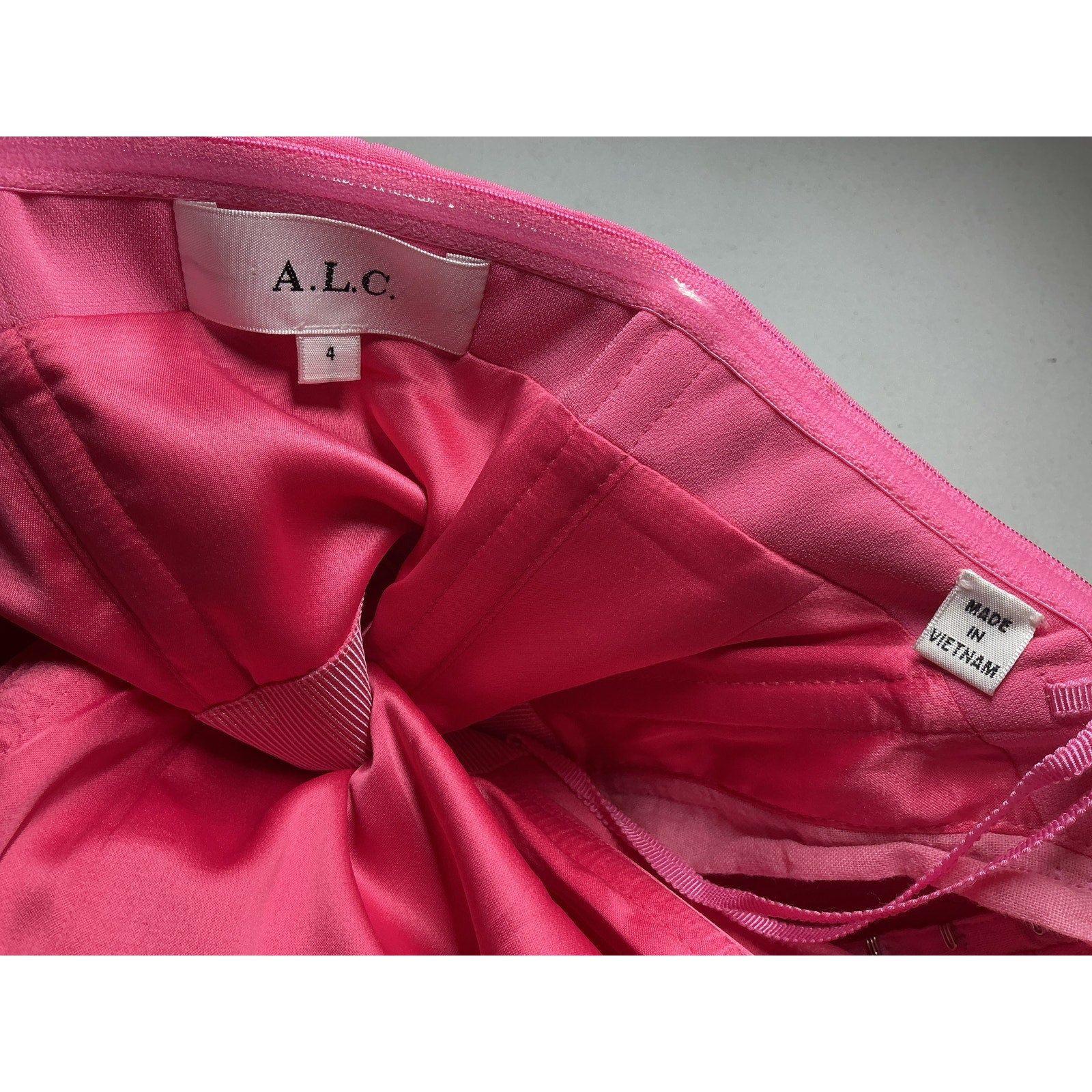A.L.C. 'Elizabeth' Pink Triacetate Dress Size 4