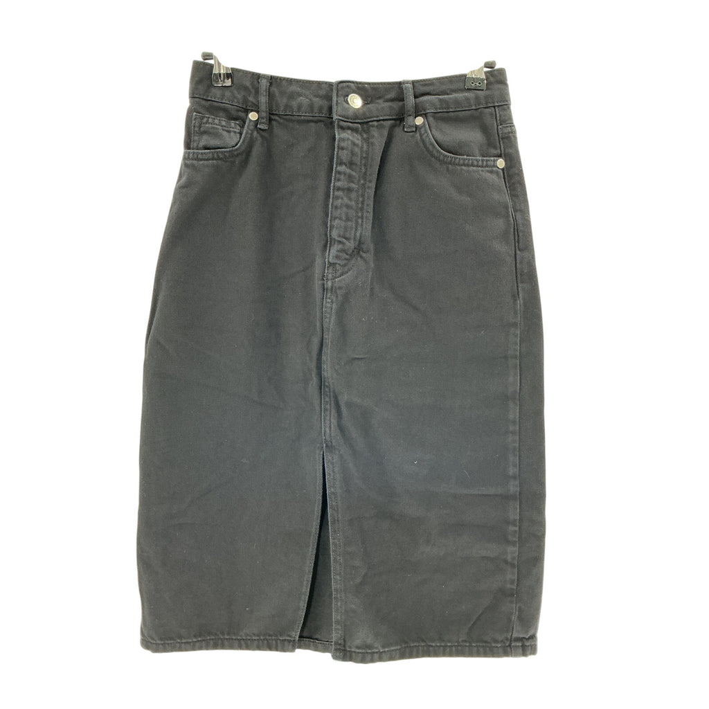 Ba&Sh 'Jude' Black Cotton Denim Pencil Skirt Size M