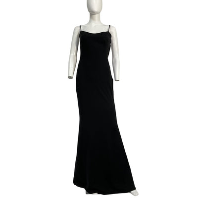 Katie May Sleek Black Damn Gina Gown Size S