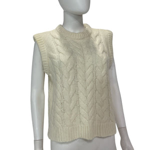 Rails Cable Knit Ivory Alexis Sweater Vest Size M NWT