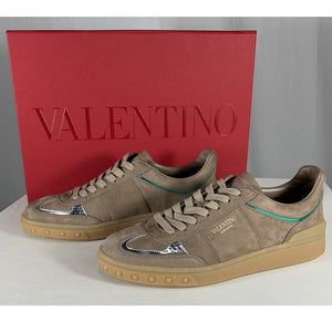 Valentino Suede Tan Upvillage Sneakers Size 37 IT / US 7