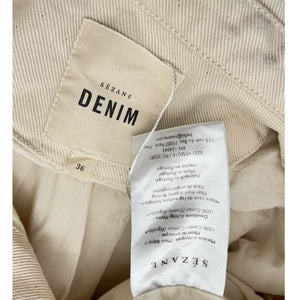 Sezane Cropped Beige Marion Jacket Size 36