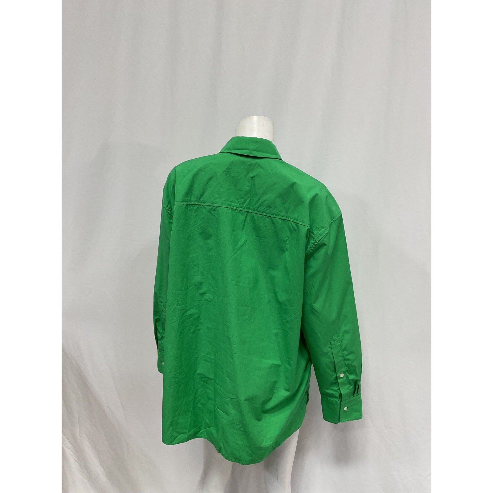 Loulou Studio 'Espanto' Green Cotton Shirt Size XS