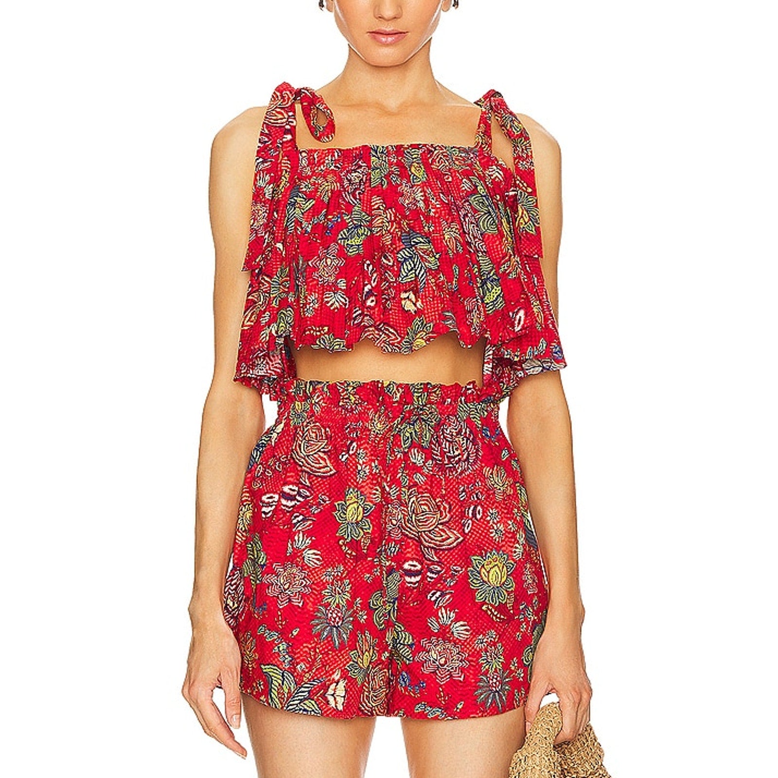 Ulla Johnson 'Ivy' Red Poplin Tank Size 2