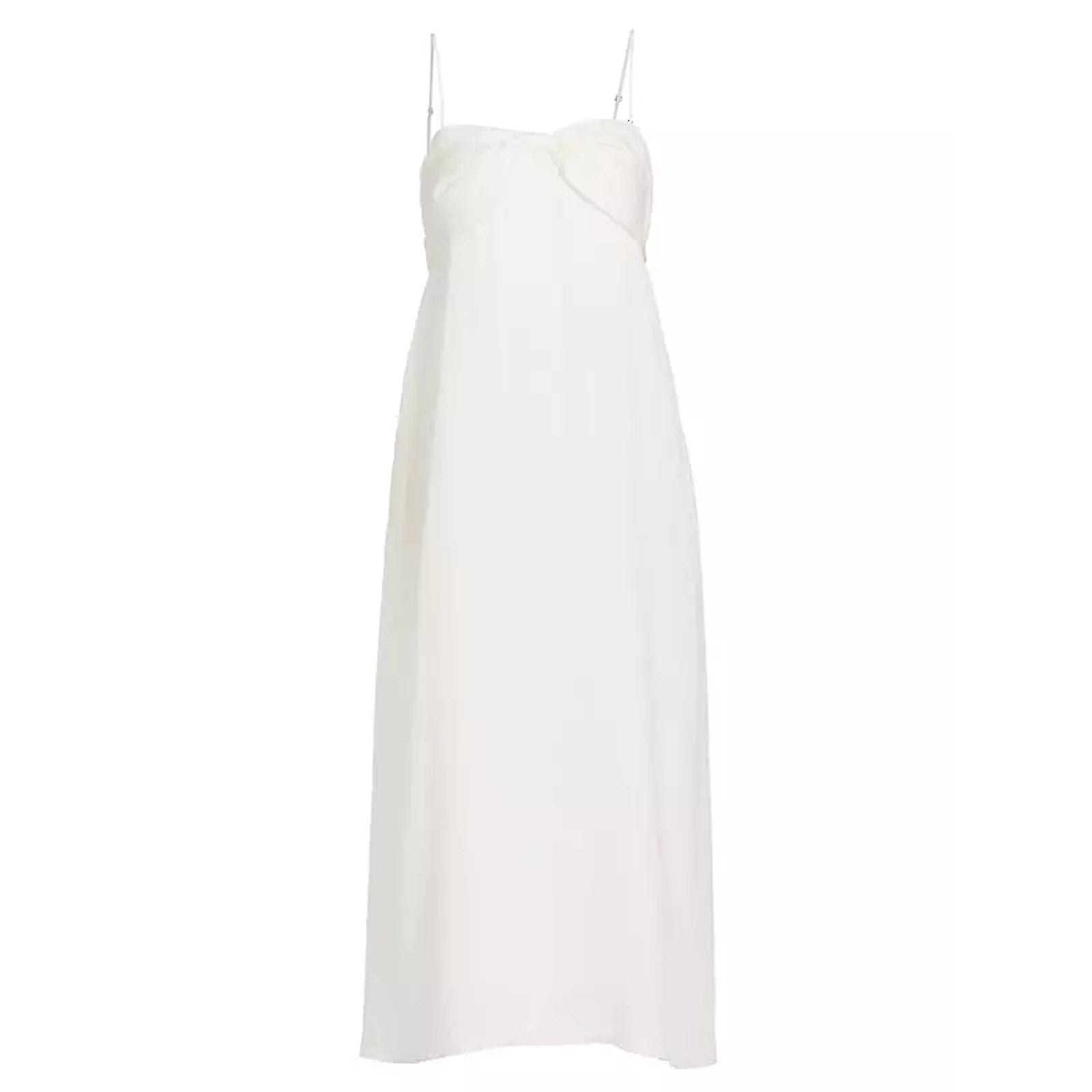 Cami Nyc 'Tilney' White Linen Midi-Dress Size S