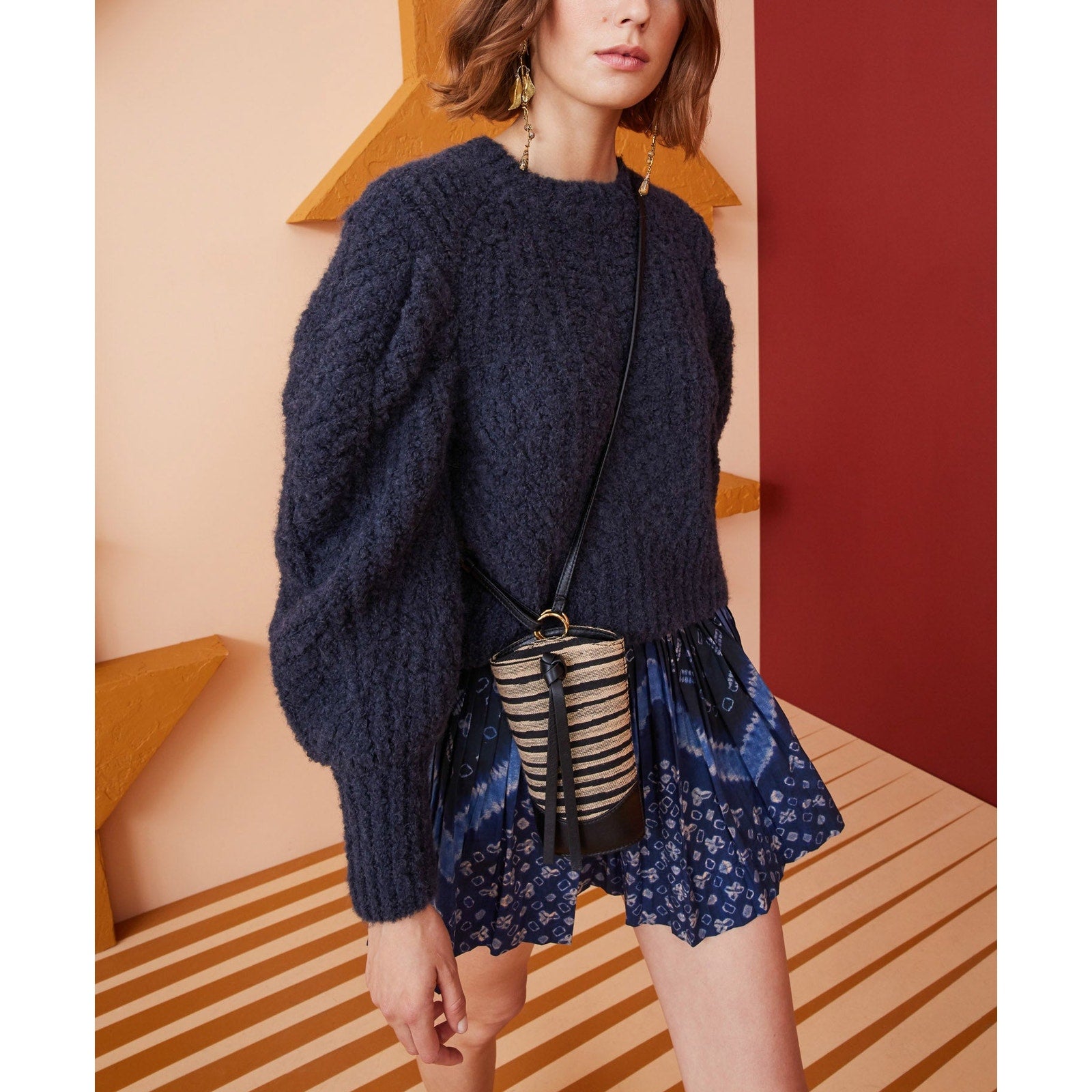 Ulla Johnson 'Heather' Navy Pullover Size S
