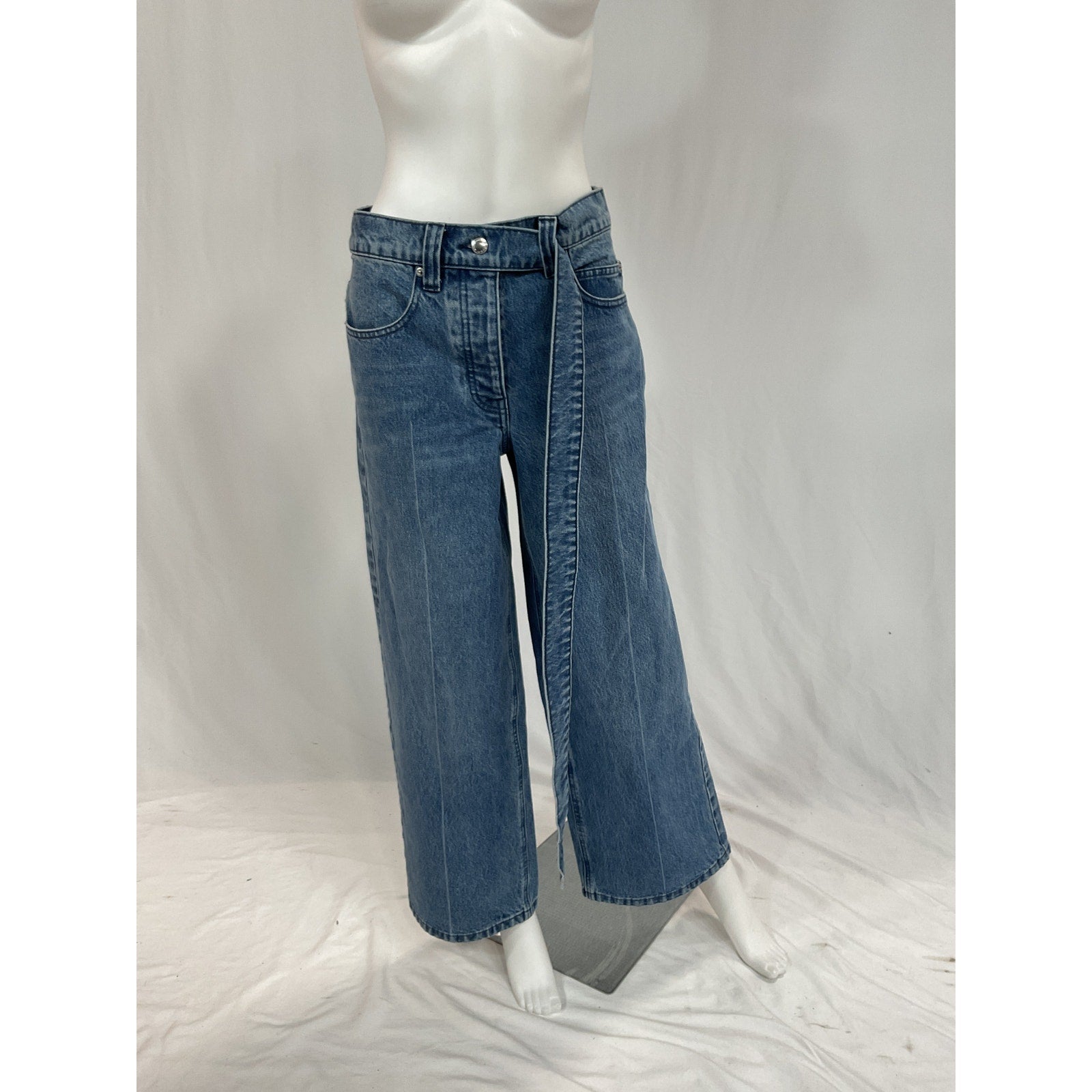 Alexander Wang 'Raver' Blue Baggy Pants Size 25