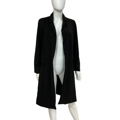 Allsaints Sleek Black Aleida Duster Blazer Size 2 US