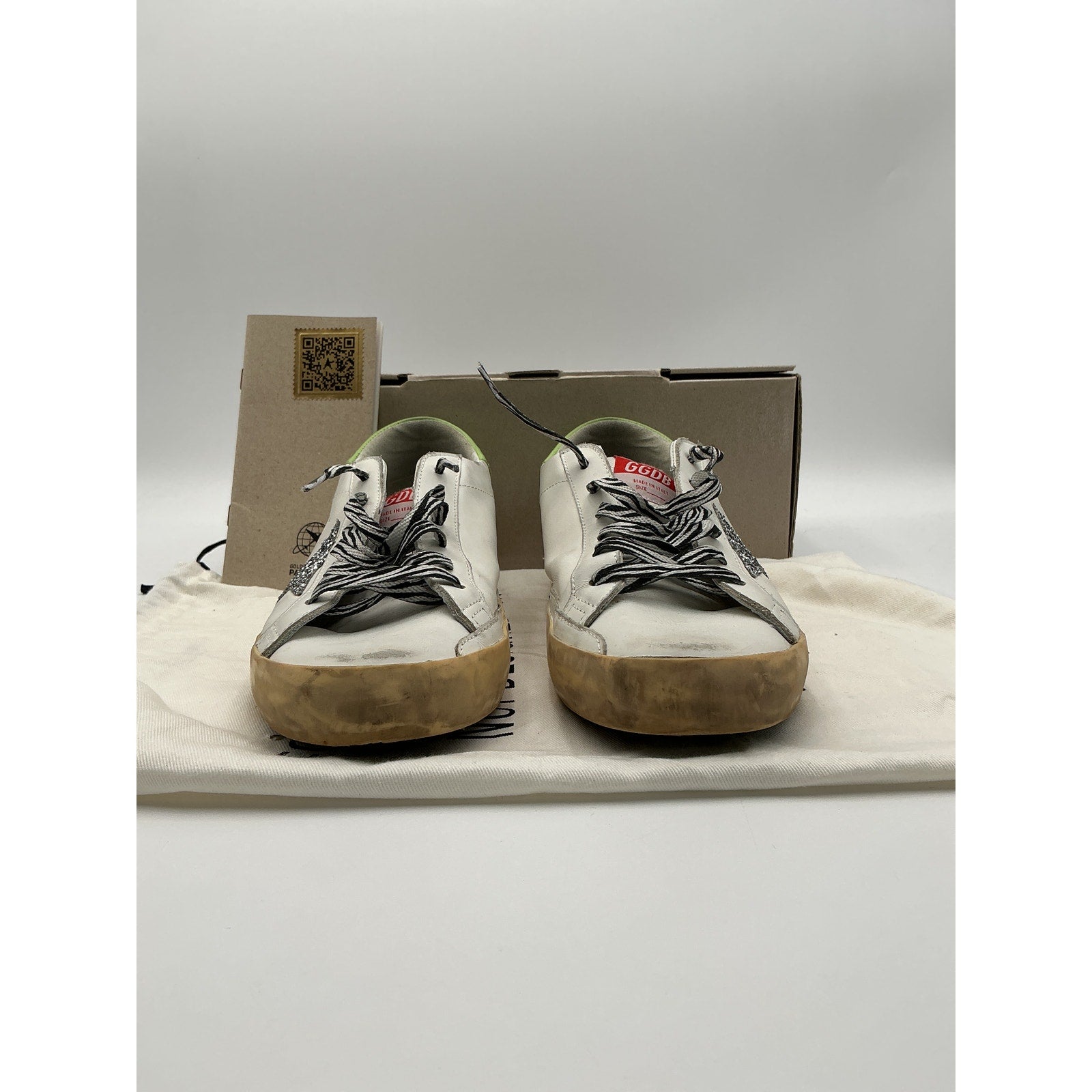 Golden Goose x Revolve White Leather Super Star Sneaker Size 40