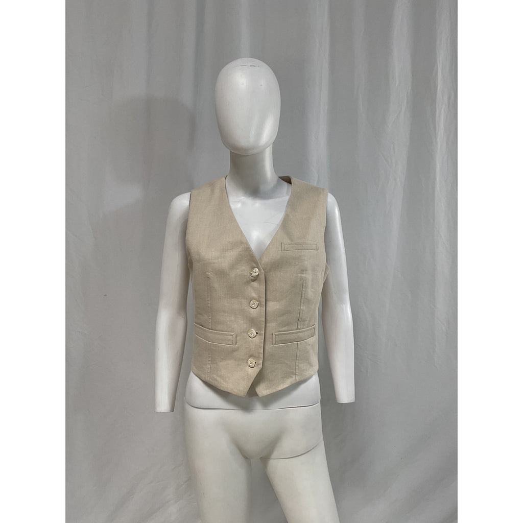 Veronica Beard 'Bennett' White Vest Size 6