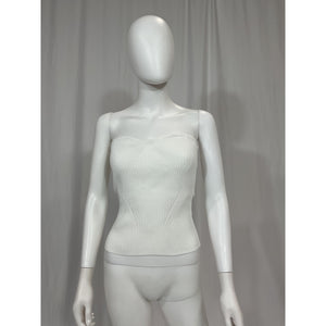 L'Academie 'Odin' White Rib Tube Top Size M