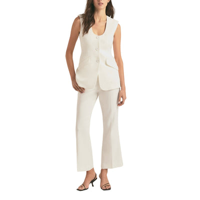 Favorite Daughter Tailored Ivory Phoebe Trousers Size 8