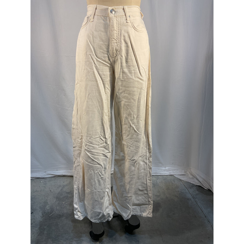 Rag & Bone Featherweight White Cotton Sofie Pants Size 26