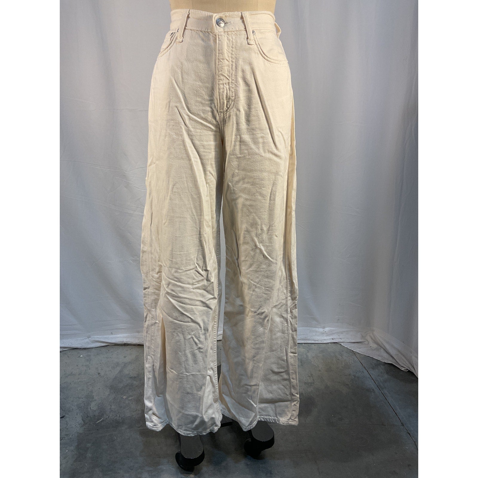 Rag & Bone Featherweight White Cotton Sofie Pants Size 26