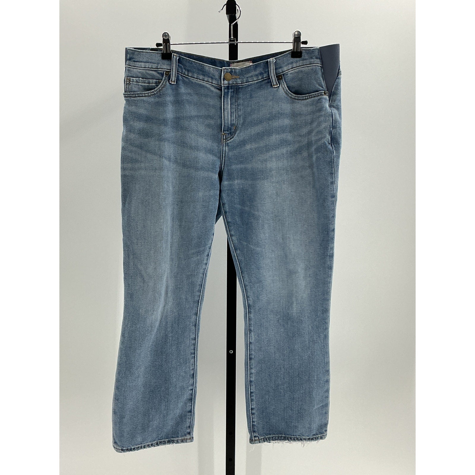 Hatch The Crop Blue Cotton Maternity Denim Jeans Size 32