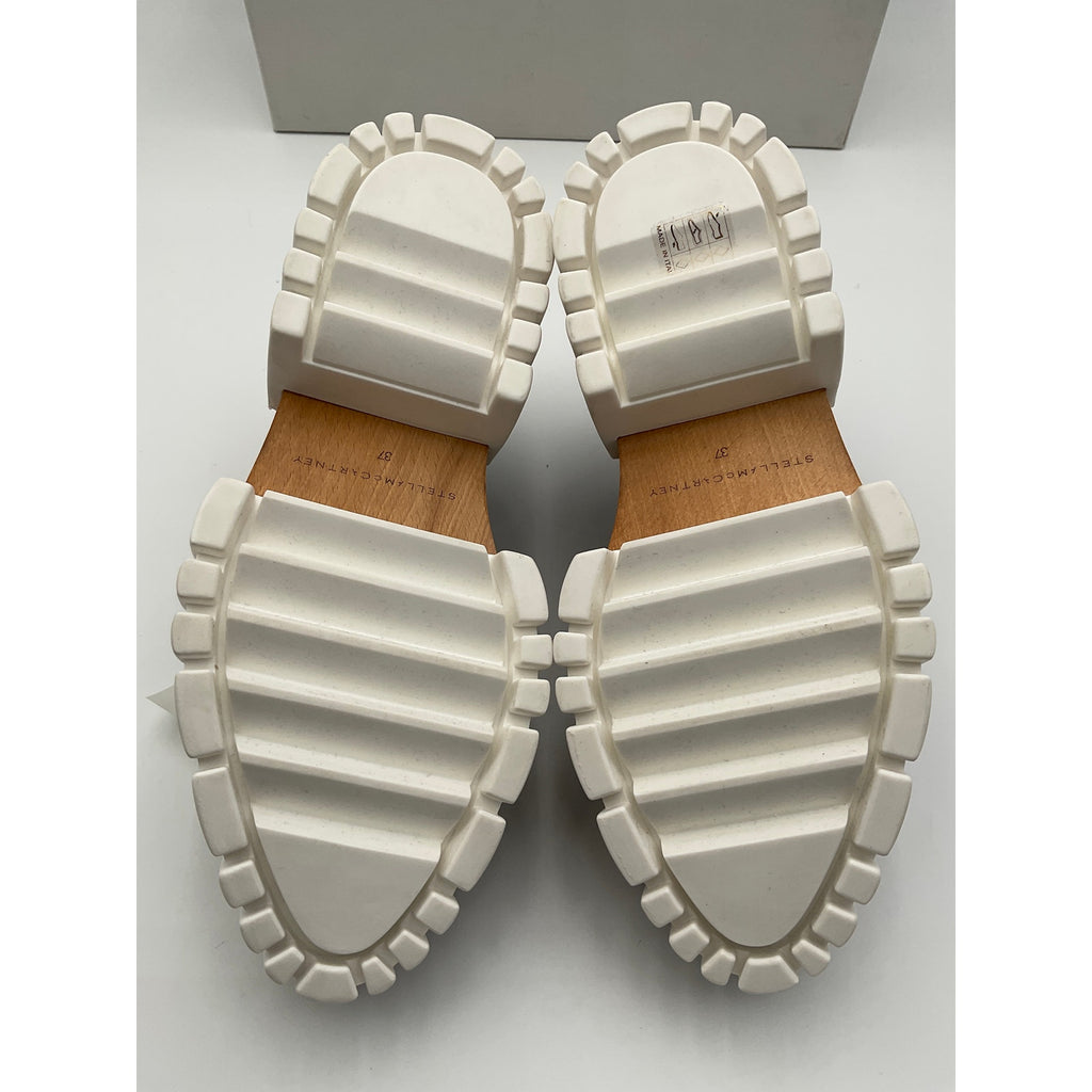 Stella Mccartney 'Emilie' Black Leather Oxford Shoes Size 7