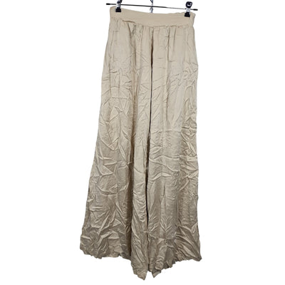Frame Crinkled Pebble Silk Side Slit Size XS Pants