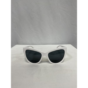 Versace 'Pop Chic' Ovesized White Rectangle Sunglasses