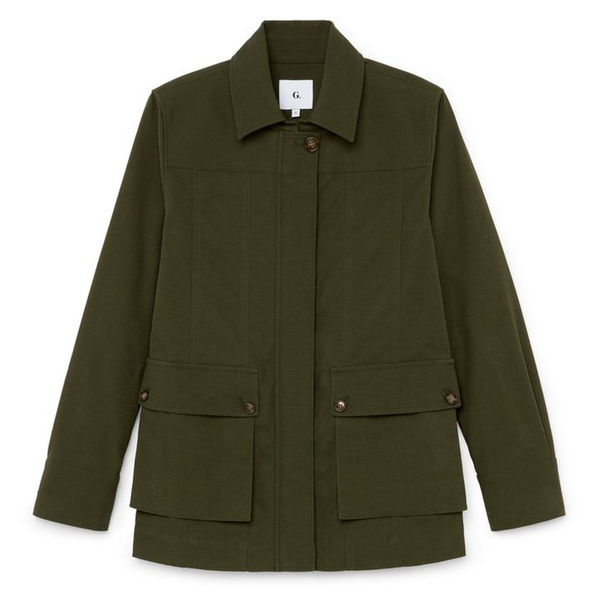Goop Utility Green Sako Field Jacket Size 6