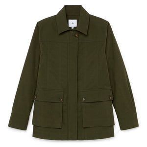 Goop Utility Green Sako Field Jacket Size 6
