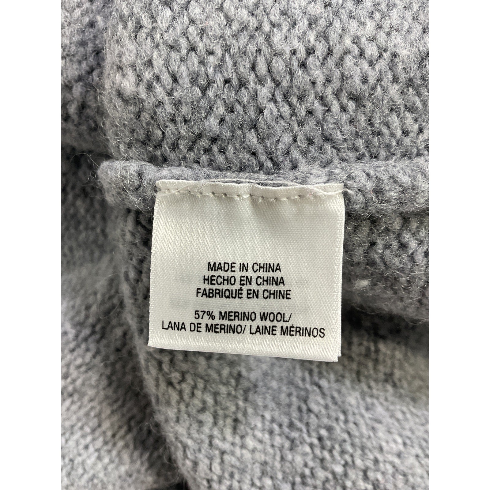 Favorite Daughter 'The William' Grey Wool Cashmere V Neck Sweater Size S