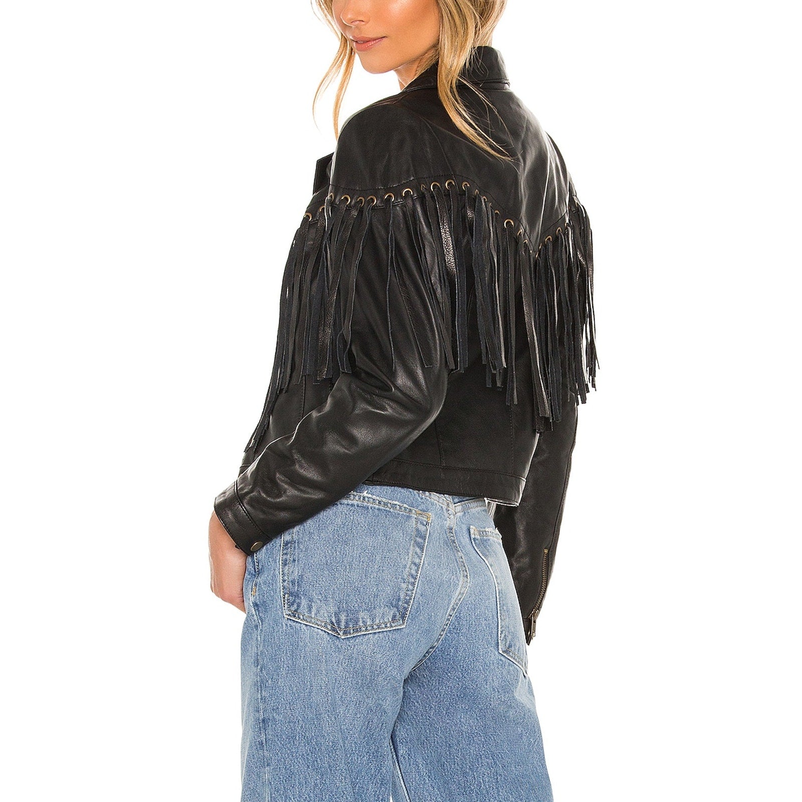 Understated Leather 'Motive' Black Jacket Size XS