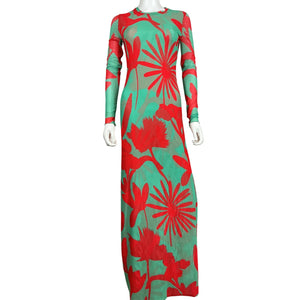 Eywasouls Malibu Floral Multicolor Scarlet Dress Size XS